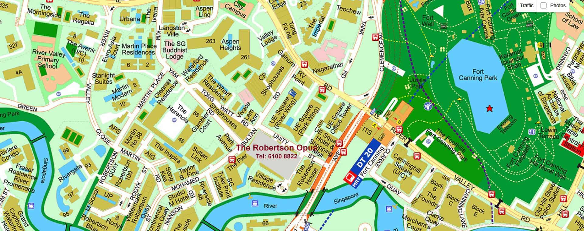 Robetson Opus Condo Location